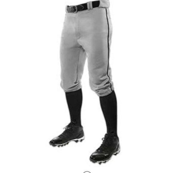 Champro Youth Triple Crown Knicker with Pipe Grey Black MED - Picture 1 of 2